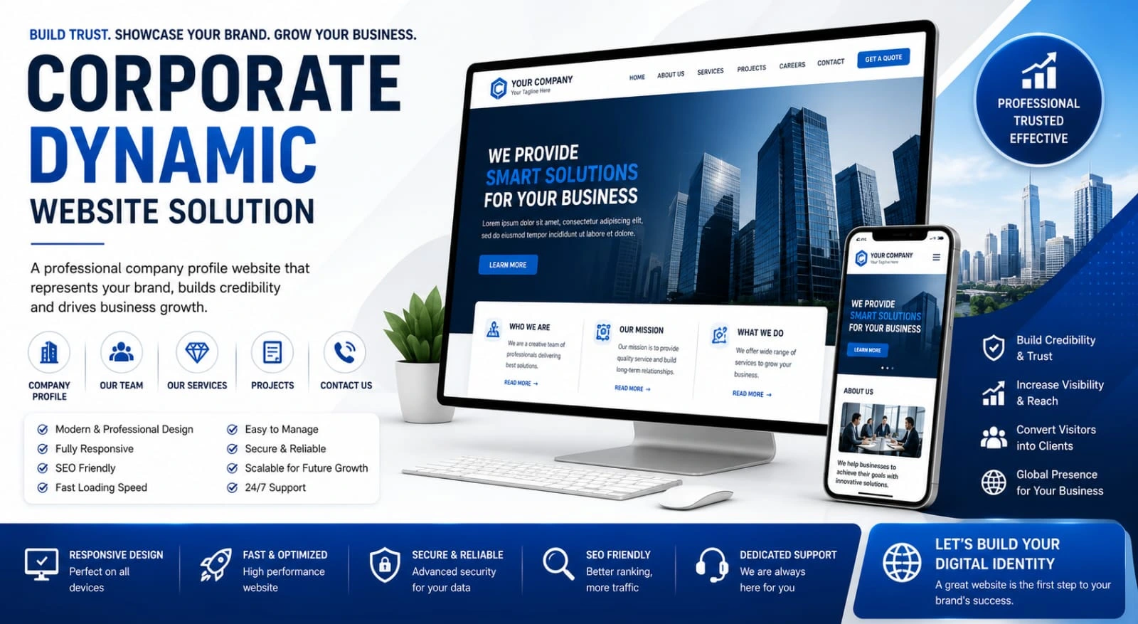 corporate dynamic website dynamic corporate website